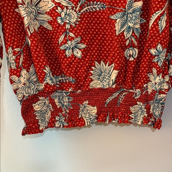 Jessica Simpson Red Floral Blouse - Picture 4 of 6